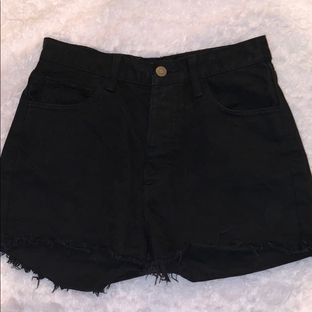Black Brandy Melville denim shorts